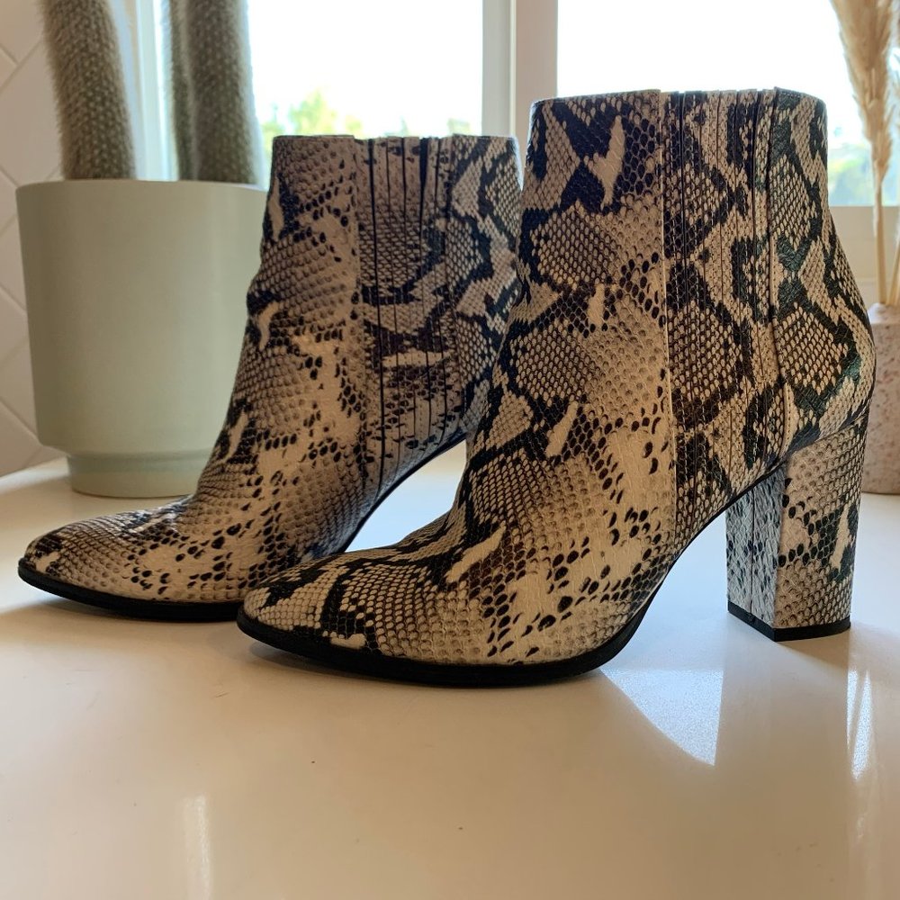 Seychelles Snakeskin Boots